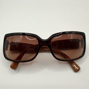COACH Delphine Tortoise Sunglasses